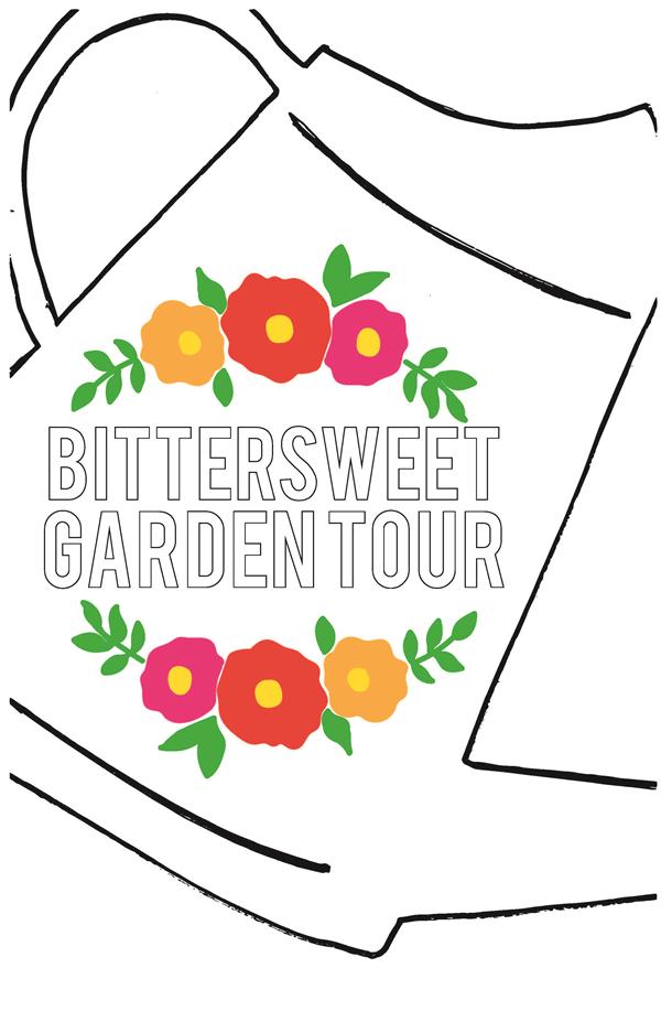 Bittersweet Garden Tour Metal Sign